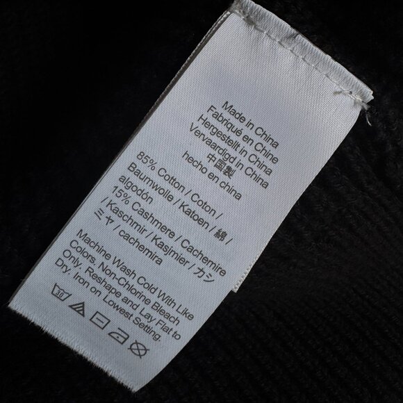 J.Crew V-Neck Cashmere Cotton-Blend Cardigan – Black - Picture 10 of 12